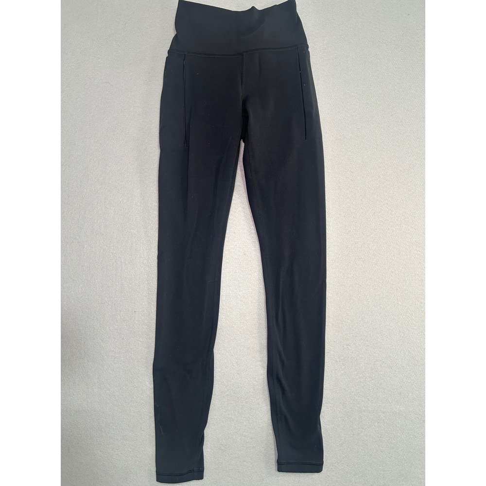 Athleta Transcend Stash Tight Legging Women XXS Black High‎ Rise Yoga Pockets
